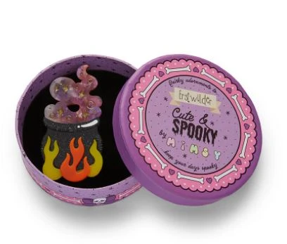 Erstwilder HW21 Cauldron Chitter Chatter Brooch Erstwilder HW21 Cauldron Chitter Chatter Brooch -Lola Ramona Shop CauldronChitterChatter2