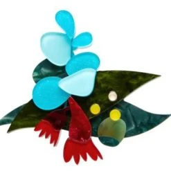 Erstwilder AC Christmas Holly Days Brooch