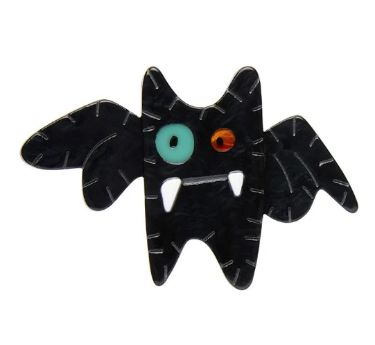 Erstwilder All Hallows Eve The Crafty Bat Brooch