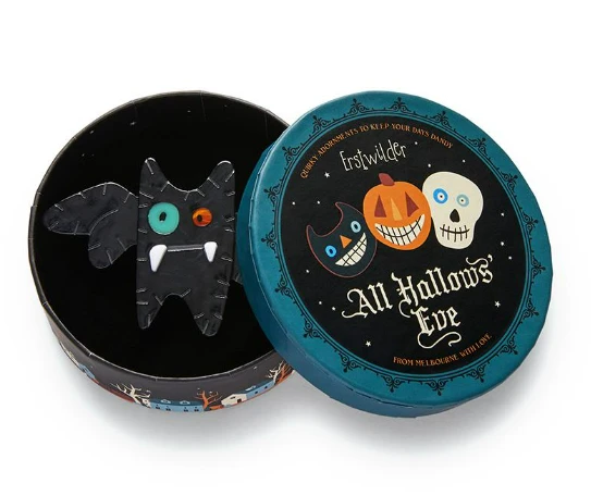 Erstwilder All Hallows Eve The Crafty Bat Brooch - Image 3