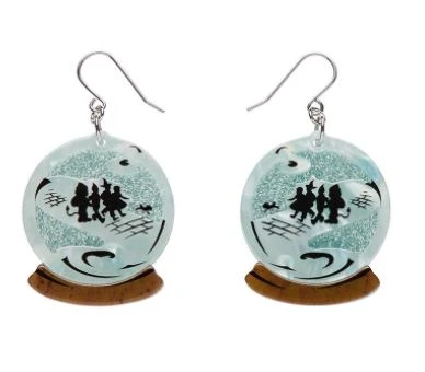 Erstwilder Wizard Of Oz Crystal Ball Earrings