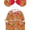Loungefly Mickey Mouse … Gingerbread Mini Backpack And Headband