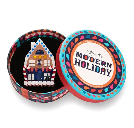 Erstwilder Modern Holiday Holiday Home Brooch - Image 3