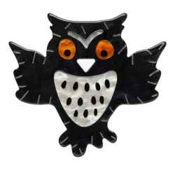 Erstwilder All Hallows Eve A Halloween Hoot Brooch