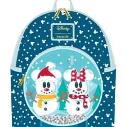 Loungefly Mickey Mouse … Snowman Snow Globe Mini Backpack