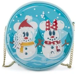Loungefly Mickey Mouse … Snowman Snow Globe Crossbody