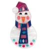 Erstwilder Modern Holiday Stay Frosty Snowman Brooch