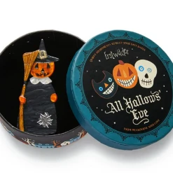 Erstwilder All Hallows Eve A Stitched Witch Brooch -Lola Ramona Shop Stitched2